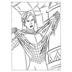 Раскраска: человек-паук (Супер герой) #78650 - Бесплатные раскраски для печати