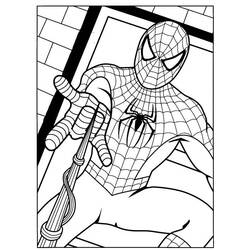 Раскраска: человек-паук (Супер герой) #78652 - Бесплатные раскраски для печати