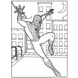 Раскраска: человек-паук (Супер герой) #78660 - Бесплатные раскраски для печати