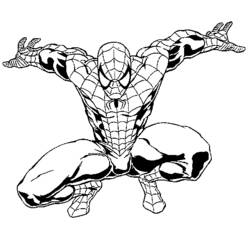 Раскраска: человек-паук (Супер герой) #78690 - Бесплатные раскраски для печати