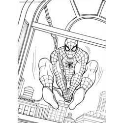 Раскраска: человек-паук (Супер герой) #78691 - Бесплатные раскраски для печати