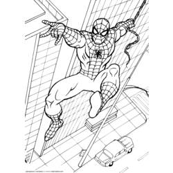 Раскраска: человек-паук (Супер герой) #78703 - Бесплатные раскраски для печати