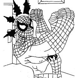 Раскраска: человек-паук (Супер герой) #78706 - Бесплатные раскраски для печати