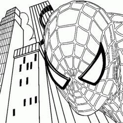 Раскраска: человек-паук (Супер герой) #78727 - Бесплатные раскраски для печати