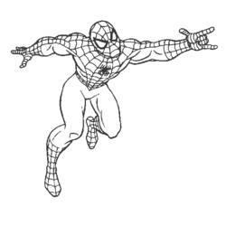 Раскраска: человек-паук (Супер герой) #78736 - Бесплатные раскраски для печати