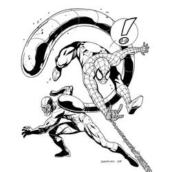 Раскраска: человек-паук (Супер герой) #78761 - Бесплатные раскраски для печати