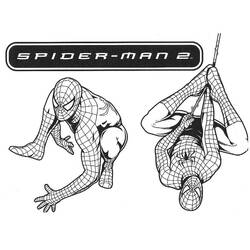 Раскраска: человек-паук (Супер герой) #78764 - Бесплатные раскраски для печати