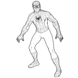 Раскраска: человек-паук (Супер герой) #78772 - Бесплатные раскраски для печати