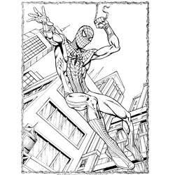 Раскраска: человек-паук (Супер герой) #78808 - Бесплатные раскраски для печати