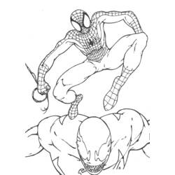 Раскраска: человек-паук (Супер герой) #78845 - Бесплатные раскраски для печати