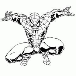 Раскраска: человек-паук (Супер герой) #78859 - Бесплатные раскраски для печати