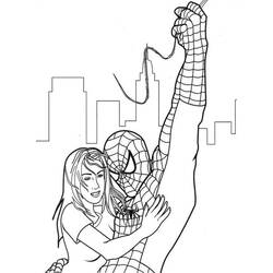Раскраска: человек-паук (Супер герой) #78875 - Бесплатные раскраски для печати