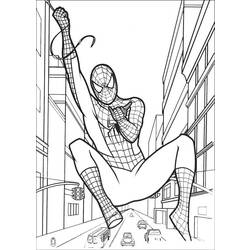 Раскраска: человек-паук (Супер герой) #78908 - Бесплатные раскраски для печати