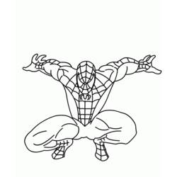 Раскраска: человек-паук (Супер герой) #78909 - Бесплатные раскраски для печати