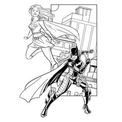 Раскраска: Supergirl (Супер герой) #83939 - Бесплатные раскраски для печати