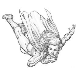 Раскраска: Supergirl (Супер герой) #83948 - Бесплатные раскраски для печати