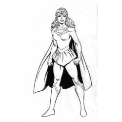 Раскраска: Supergirl (Супер герой) #83950 - Бесплатные раскраски для печати