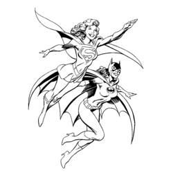 Раскраска: Supergirl (Супер герой) #83966 - Бесплатные раскраски для печати