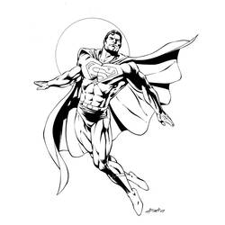 Раскраска: сверхчеловек (Супер герой) #83615 - Бесплатные раскраски для печати