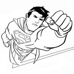 Раскраска: сверхчеловек (Супер герой) #83646 - Бесплатные раскраски для печати