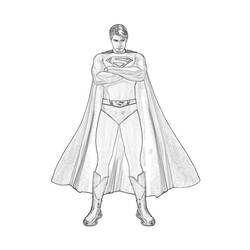 Раскраска: сверхчеловек (Супер герой) #83730 - Бесплатные раскраски для печати