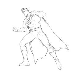 Раскраска: сверхчеловек (Супер герой) #83731 - Бесплатные раскраски для печати
