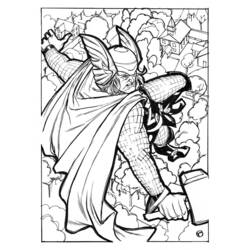 Раскраска: Thor (Супер герой) #75788 - Бесплатные раскраски для печати