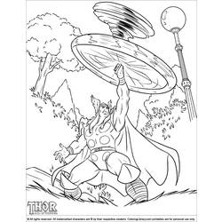 Раскраска: Thor (Супер герой) #75833 - Бесплатные раскраски для печати