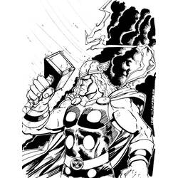 Раскраска: Thor (Супер герой) #75875 - Бесплатные раскраски для печати