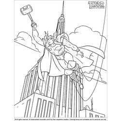 Раскраска: Thor (Супер герой) #75900 - Бесплатные раскраски для печати