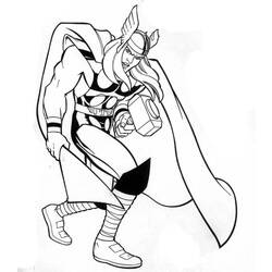 Раскраска: Thor (Супер герой) #75905 - Бесплатные раскраски для печати