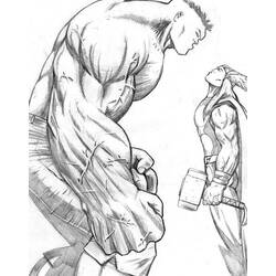 Раскраска: Thor (Супер герой) #75913 - Бесплатные раскраски для печати