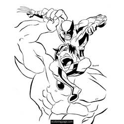 Раскраска: росомаха (Супер герой) #74895 - Бесплатные раскраски для печати