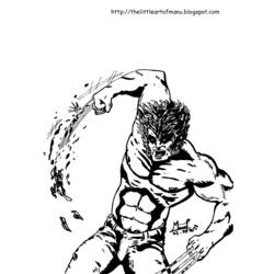 Раскраска: росомаха (Супер герой) #74972 - Бесплатные раскраски для печати