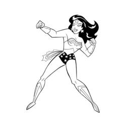 Раскраска: Чудо-Женщина (Супер герой) #74558 - Бесплатные раскраски для печати