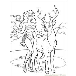 Раскраска: Чудо-Женщина (Супер герой) #74578 - Бесплатные раскраски для печати
