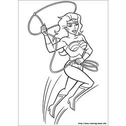 Раскраска: Чудо-Женщина (Супер герой) #74580 - Бесплатные раскраски для печати
