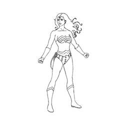 Раскраска: Чудо-Женщина (Супер герой) #74594 - Бесплатные раскраски для печати