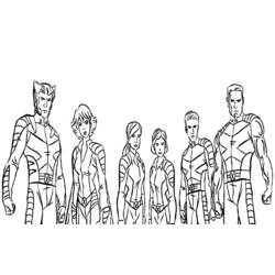 Раскраска: X-Men (Супер герой) #74358 - Бесплатные раскраски для печати