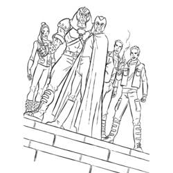 Раскраска: X-Men (Супер герой) #74363 - Бесплатные раскраски для печати