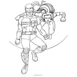 Раскраска: X-Men (Супер герой) #74458 - Бесплатные раскраски для печати