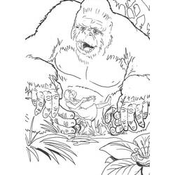 Раскраска: Кинг конг (Злодеи) #79202 - Бесплатные раскраски для печати