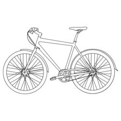 Раскраска: Велосипед / Велосипед (транспорт) #136939 - Бесплатные раскраски для печати