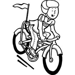 Раскраска: Велосипед / Велосипед (транспорт) #136942 - Бесплатные раскраски для печати