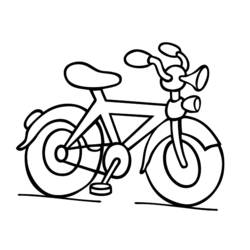 Раскраска: Велосипед / Велосипед (транспорт) #136947 - Бесплатные раскраски для печати