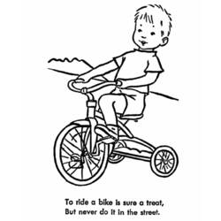 Раскраска: Велосипед / Велосипед (транспорт) #136961 - Бесплатные раскраски для печати