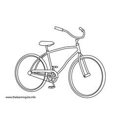 Раскраска: Велосипед / Велосипед (транспорт) #136968 - Бесплатные раскраски для печати