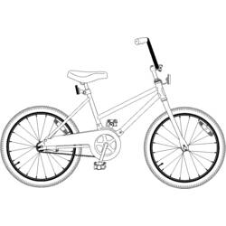 Раскраска: Велосипед / Велосипед (транспорт) #136971 - Бесплатные раскраски для печати