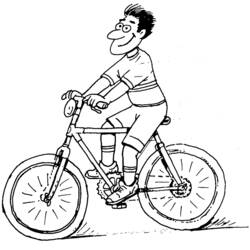 Раскраска: Велосипед / Велосипед (транспорт) #136975 - Бесплатные раскраски для печати