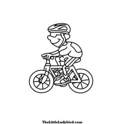Раскраска: Велосипед / Велосипед (транспорт) #136998 - Бесплатные раскраски для печати